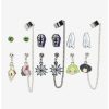 Accessories * | Hot Sale Beetlejuice Icons Cuff Earring Set