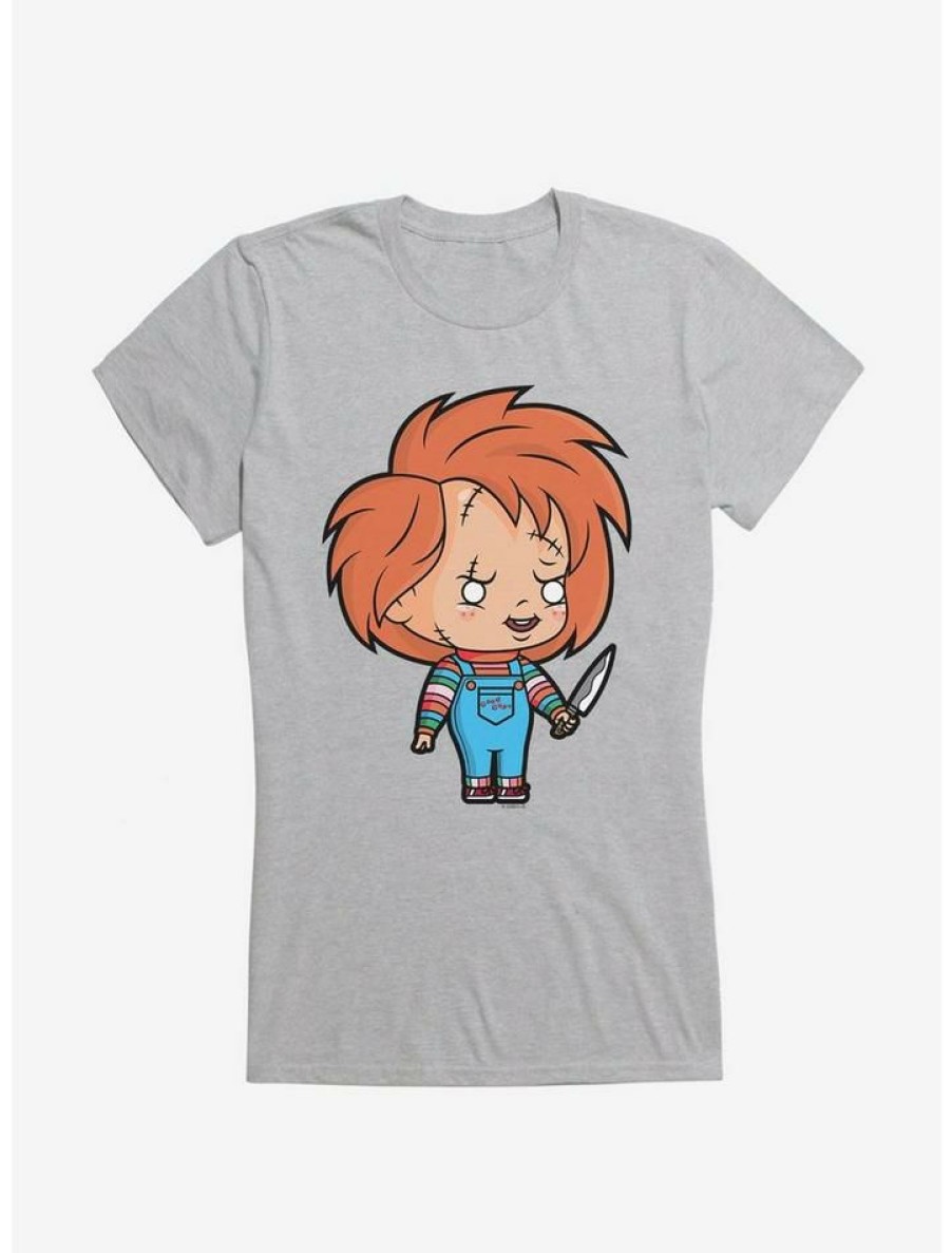 Tees * | Brand New Chucky Animated Evil Girls T-Shirt