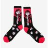 Girls * | Outlet Monster High Draculaura Crew Socks