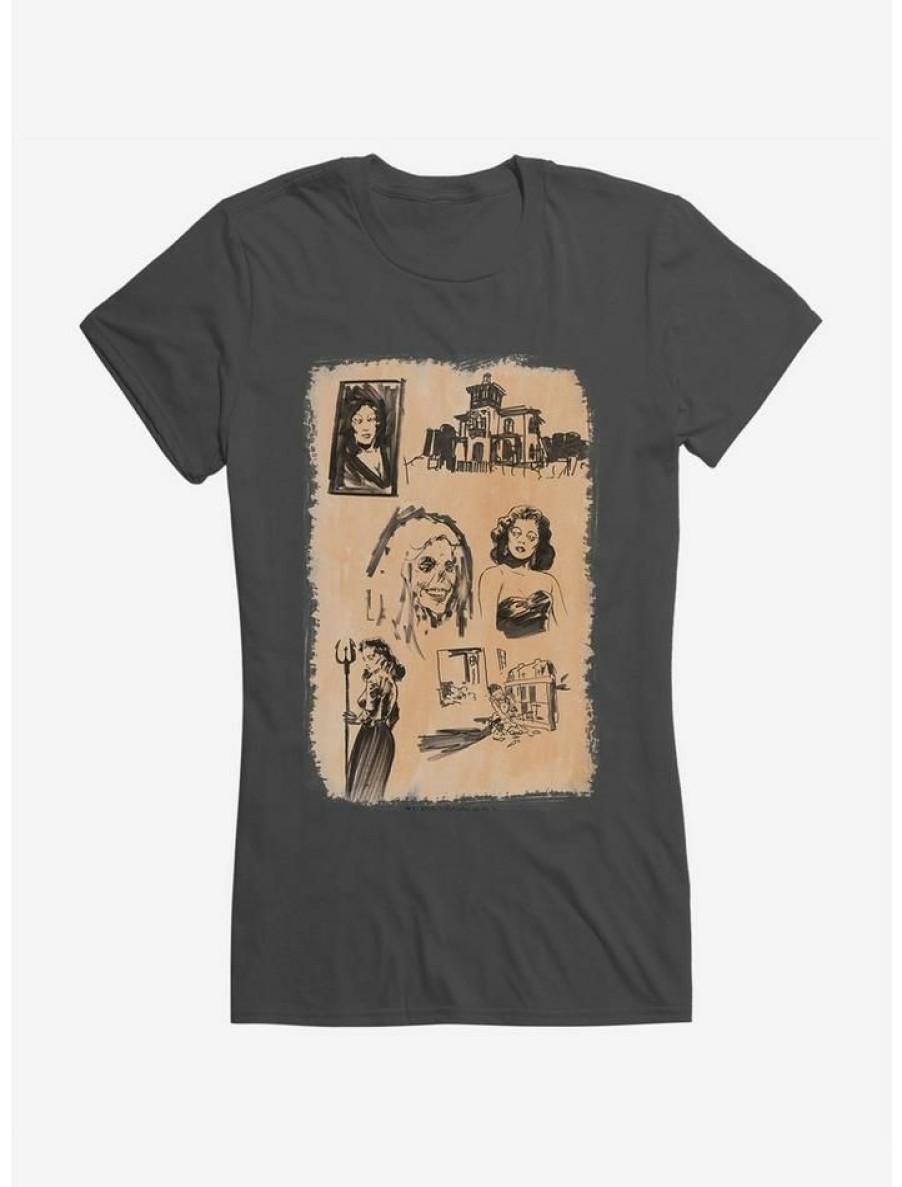 Tees * | Promo Chilling Adventures Of Sabrina Horror Sketches Girls T-Shirt