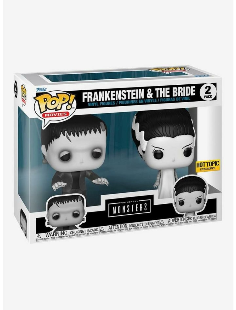 Toys & Collectibles * | Coupon Funko Universal Monsters Pop! Movies Frankenstein & The Bride Vinyl Figure Set Hot Topic Exclusive