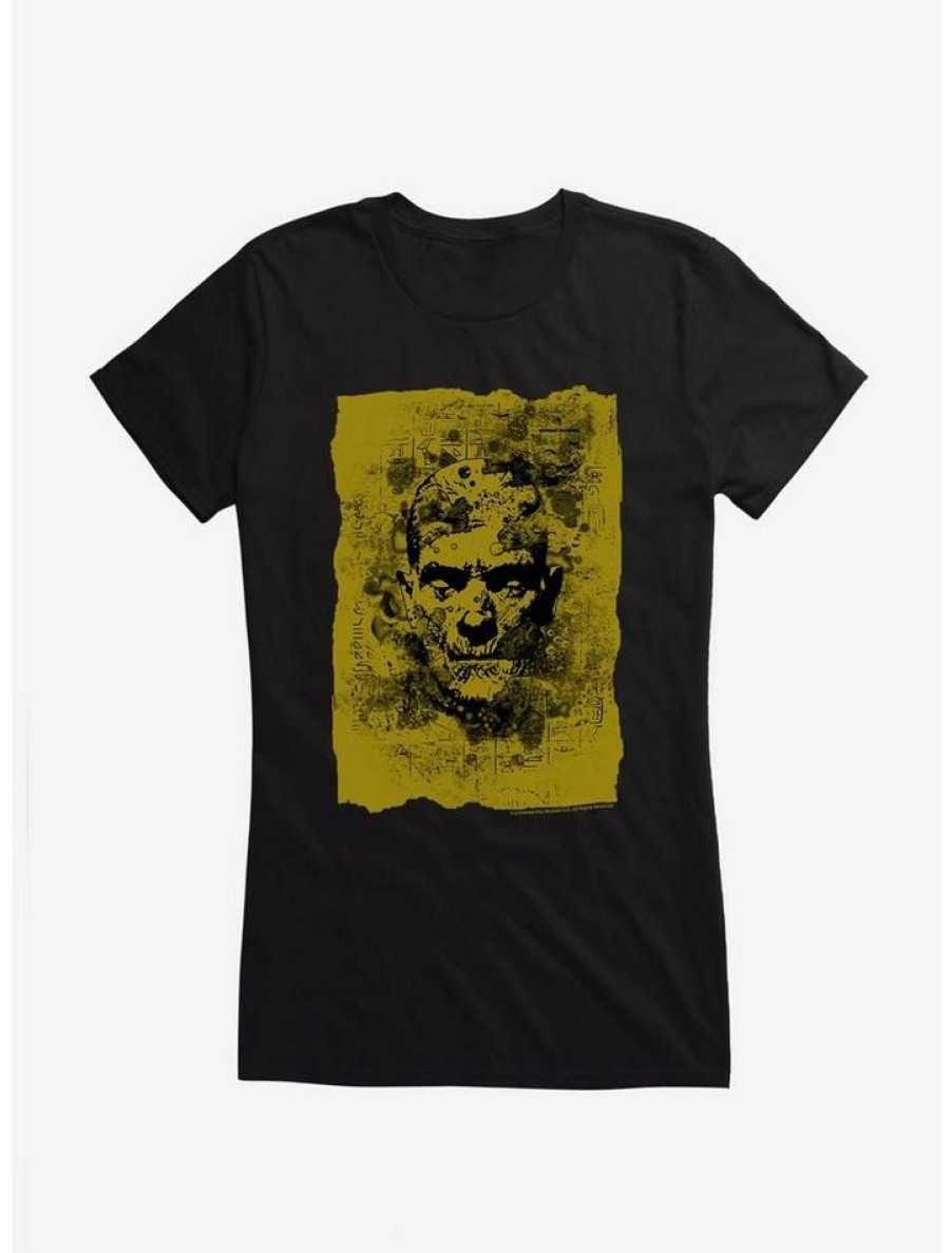 Tees * | Wholesale Universal Monsters The Mummy Hieroglyphics Portrait Girls T-Shirt