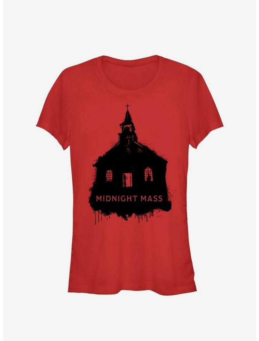 Tees * | Discount Midnight Mass St. Patrick'S Church Girls T-Shirt Red