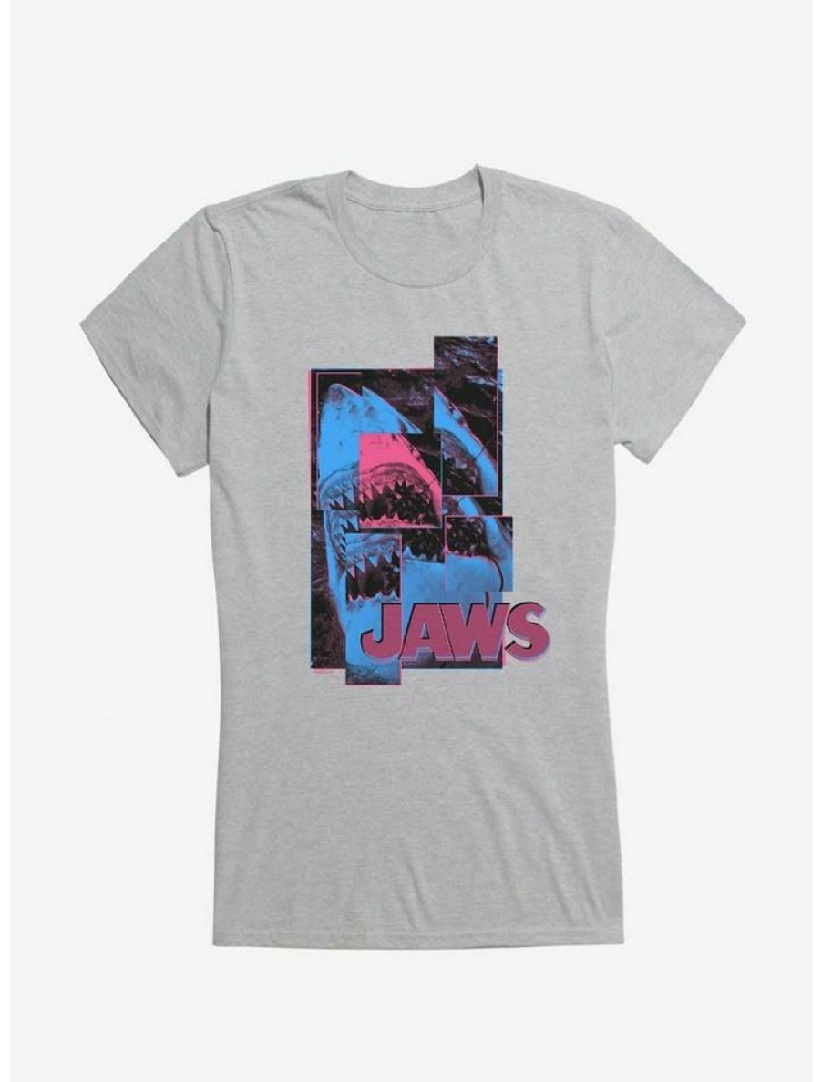 Tees * | Top 10 Jaws Danger Scatter Art Girls T-Shirt