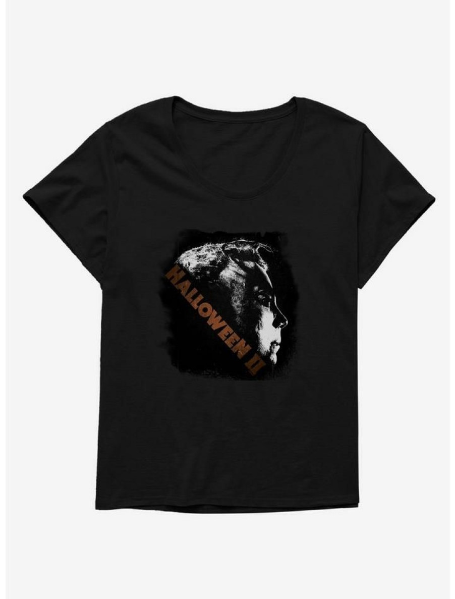 Tees * | Discount Halloween Ii Michael Myers Vignette Girls T-Shirt Plus Size Black