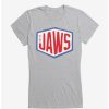 Tees * | Brand New Jaws Font Logo Girls T-Shirt