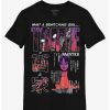 Guys * | Hot Sale Junji Ito Tomie Text T-Shirt Black