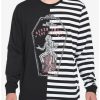 Guys * | Top 10 Beetlejuice Coffin Split Long-Sleeve T-Shirt Multi