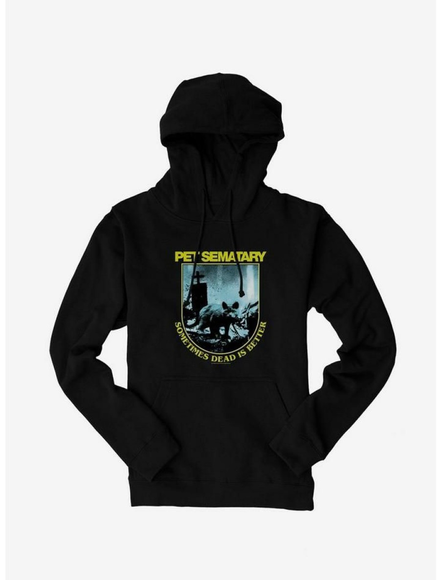 Guys * | Best Deal Pet Sematary Church'S Eyes Hoodie Black