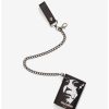 Backpacks & Bags * | Top 10 Halloween Trick Or Treat Or Die Trifold Chain Wallet