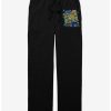 Guys * | Deals Jim Henson'S Fraggle Rock Rock On Fraggles Pajama Pants Black