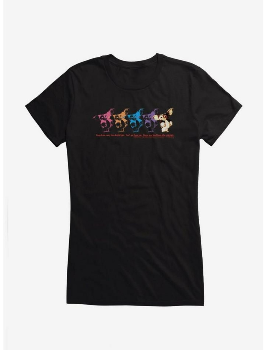 Tees * | Brand New Gremlins Stamped Gizmo Girls T-Shirt