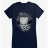 Tees * | Budget It Chapter Two Pennywise Come Home Script Grayscale Girls T-Shirt