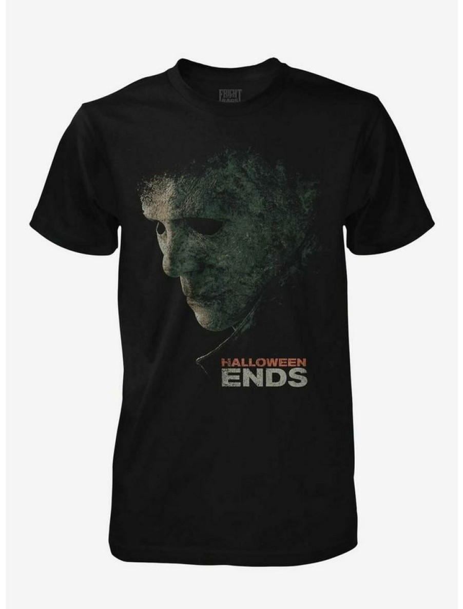 Guys * | Promo Halloween Ends Mask T-Shirt By Fright Rags Black