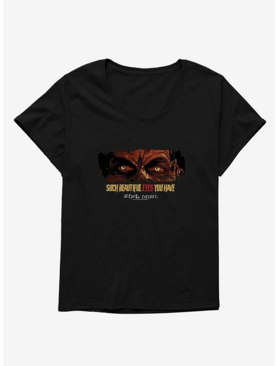 Tees * | Cheapest Jeepers Creepers Beautiful Eyes Girls T-Shirt Plus Size Black