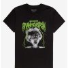 Guys * | Flash Sale The Bride Of Frankenstein Metal Font T-Shirt Black