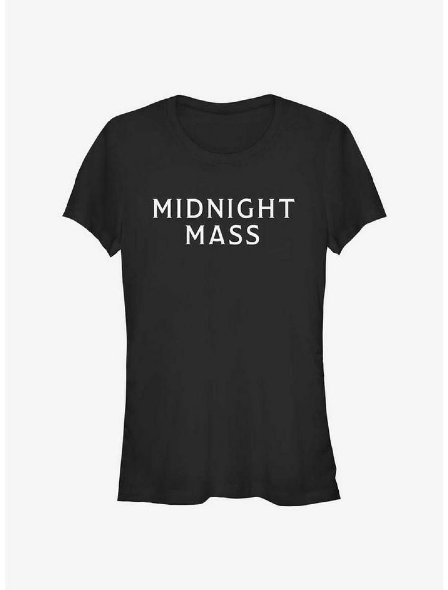 Tees * | Best Sale Midnight Mass Logo Girls T-Shirt Black