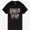 Tees * | New Universal Monsters Horror Icons Boyfriend Fit Girls T-Shirt Multi