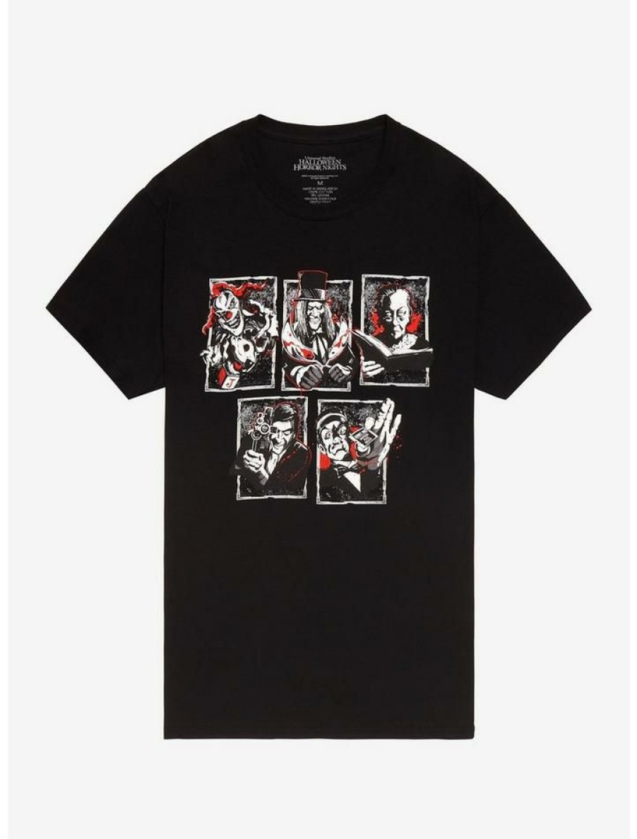 Tees * | New Universal Monsters Horror Icons Boyfriend Fit Girls T-Shirt Multi