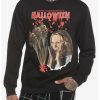 Guys * | Outlet Halloween Laurie Strode Screaming Crewneck Sweatshirt Black