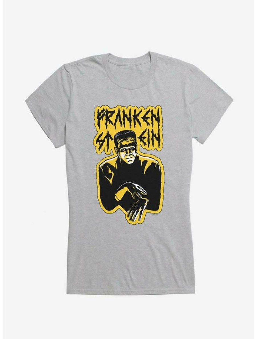 Tees * | Brand New Universal Monsters Frankenstein Relaxed Hands Girls T-Shirt