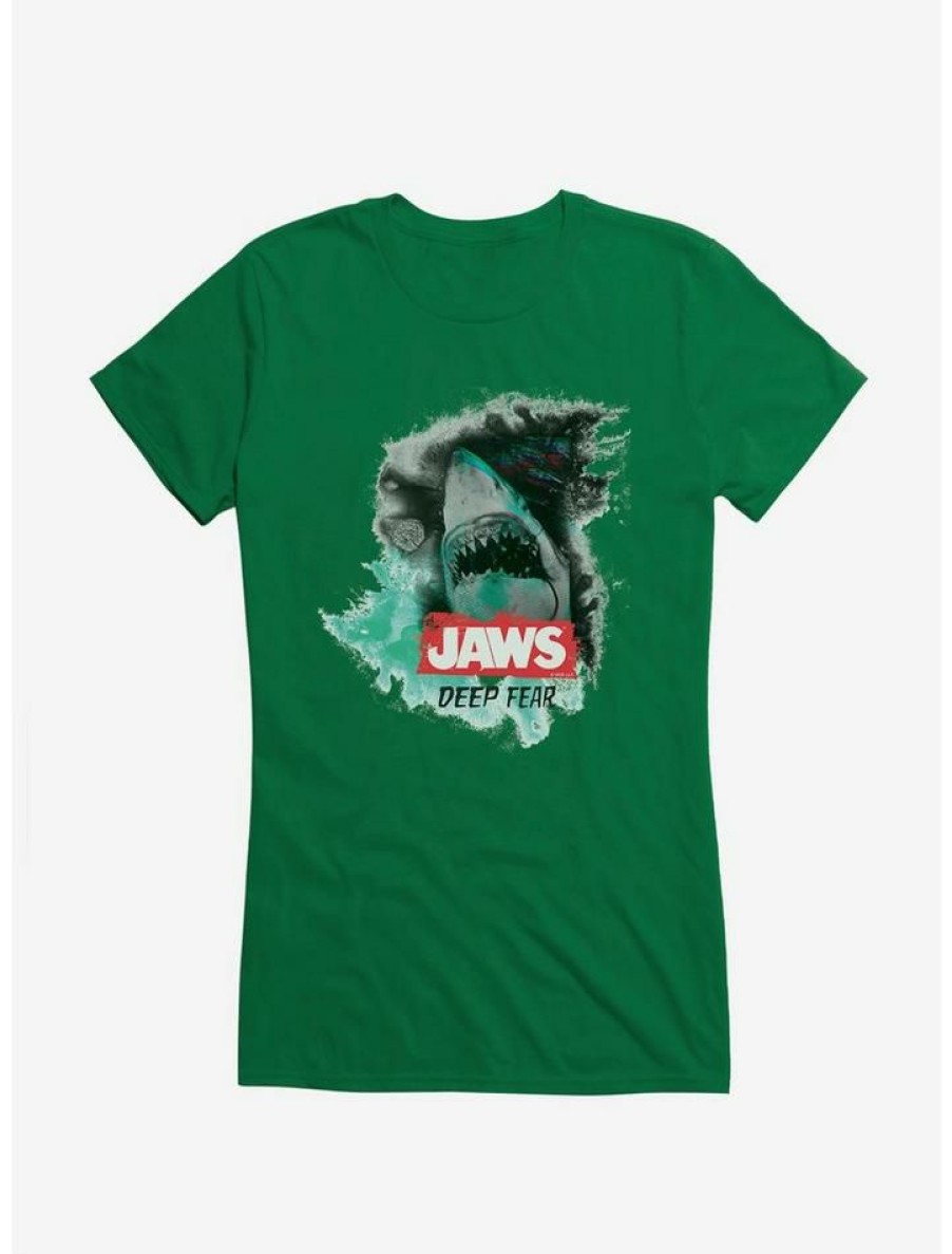 Tees * | Best Sale Jaws Deep Fear Girls T-Shirt