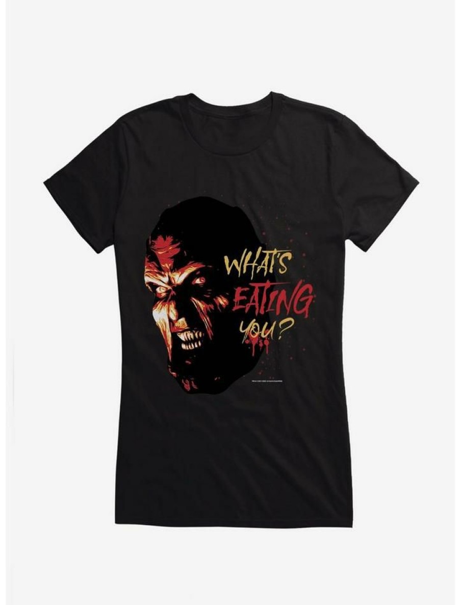 Tees * | Deals Jeepers Creepers What'S Eating You? Girls T-Shirt Black