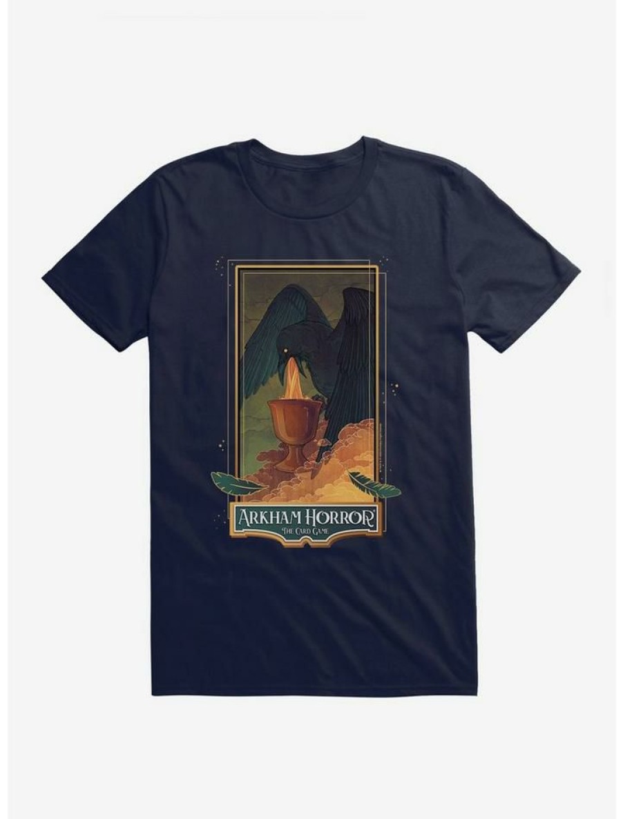 Guys * | Wholesale Arkham Horror Crow Card Game T-Shirt Navy