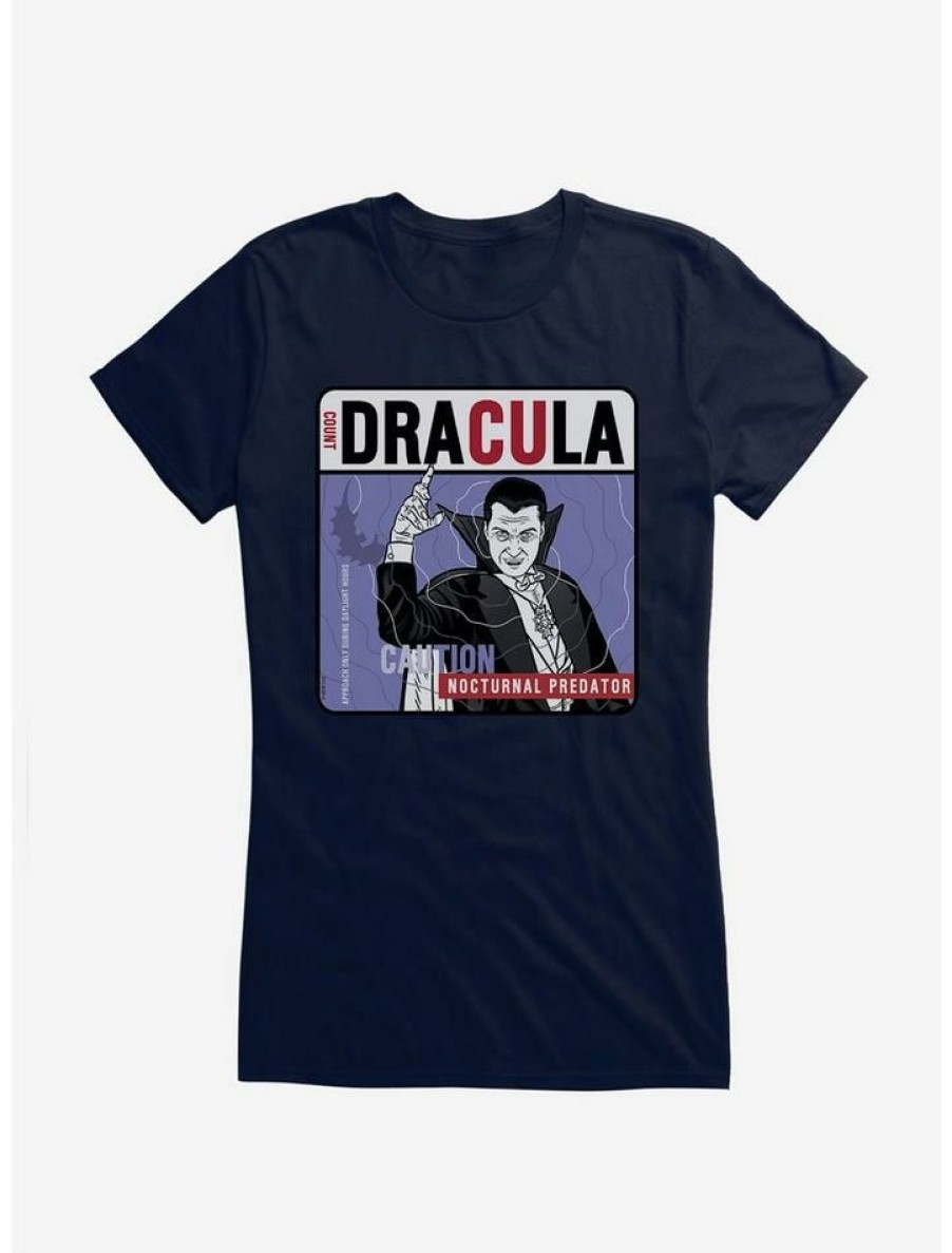 Tees * | Promo Universal Monsters Dracula Nocturnal Predator Girls T-Shirt