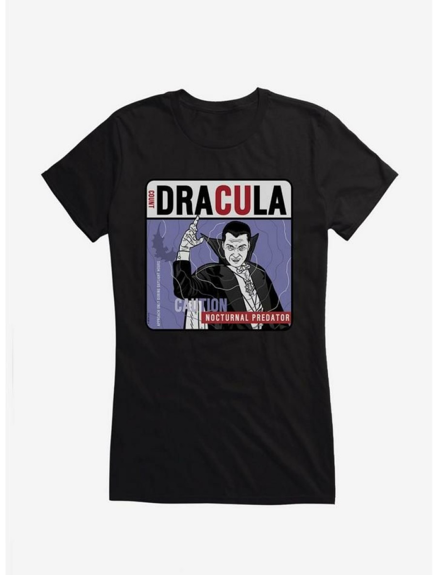 Tees * | Promo Universal Monsters Dracula Nocturnal Predator Girls T-Shirt