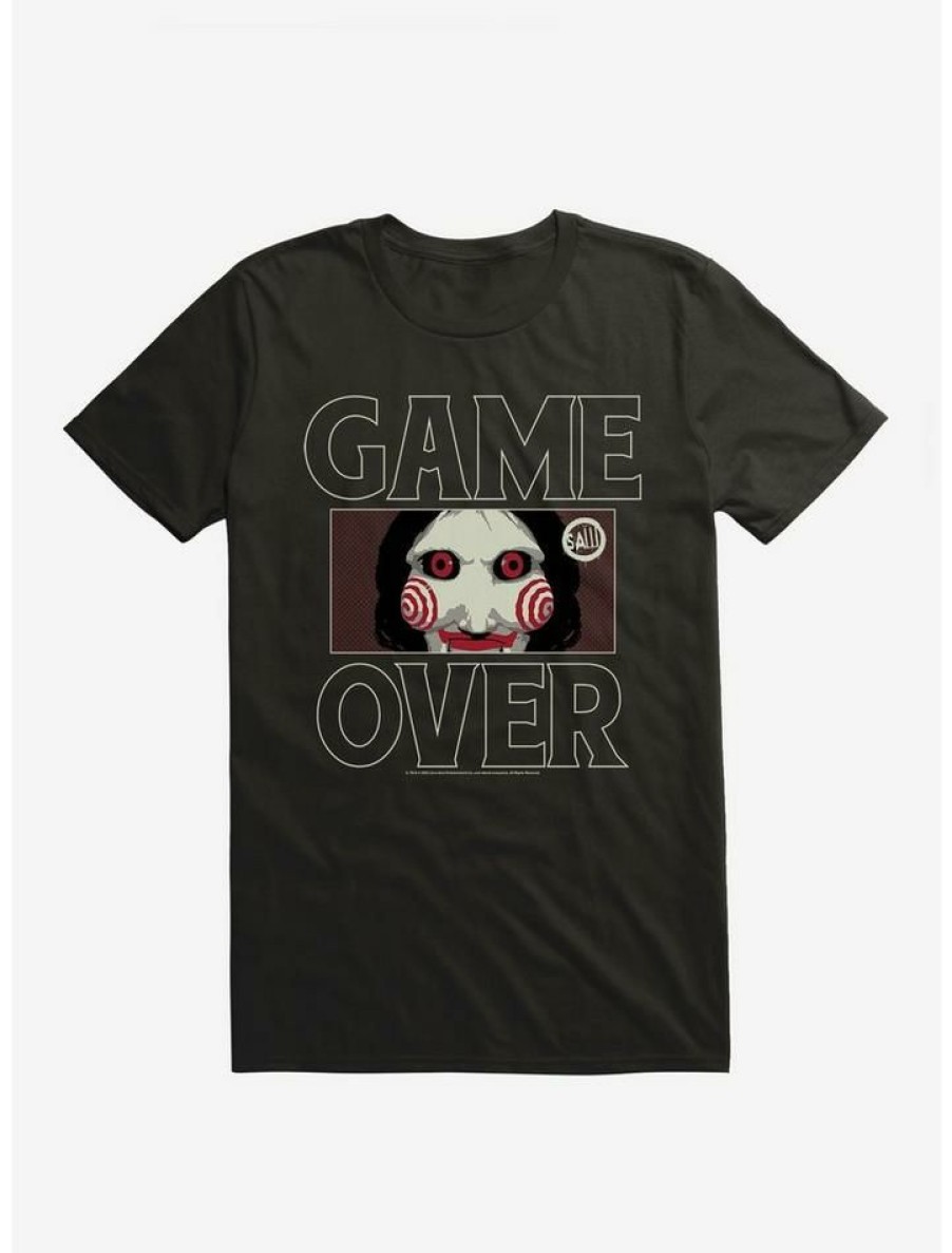 Tees * | Buy Saw Game Over T-Shirt Black