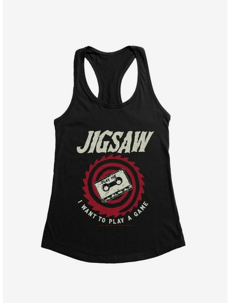 Girls * | Best Sale Saw Jigsaw Girls Tank Black