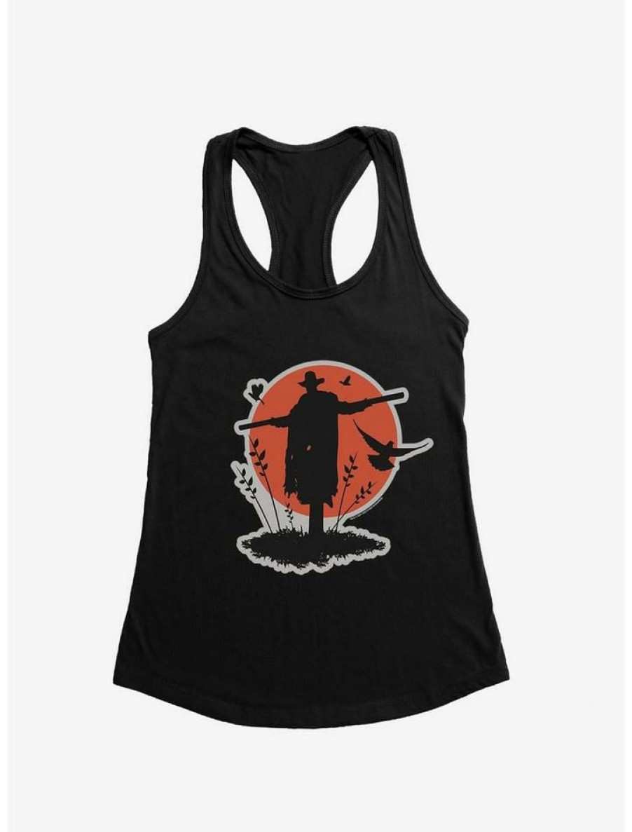 Girls * | New Jeepers Creepers Scarecrow Moon Girls Tank Black