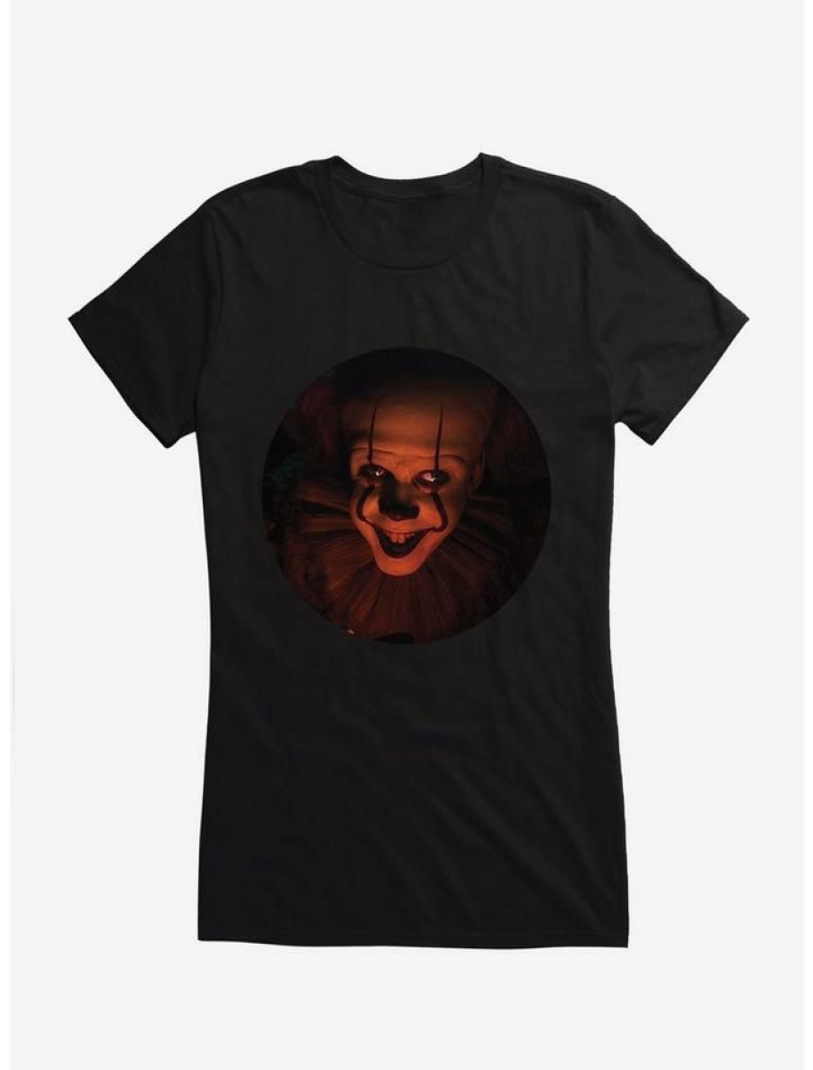 Tees * | Best Deal It Chapter Two Pennywise Grin Circle Girls T-Shirt