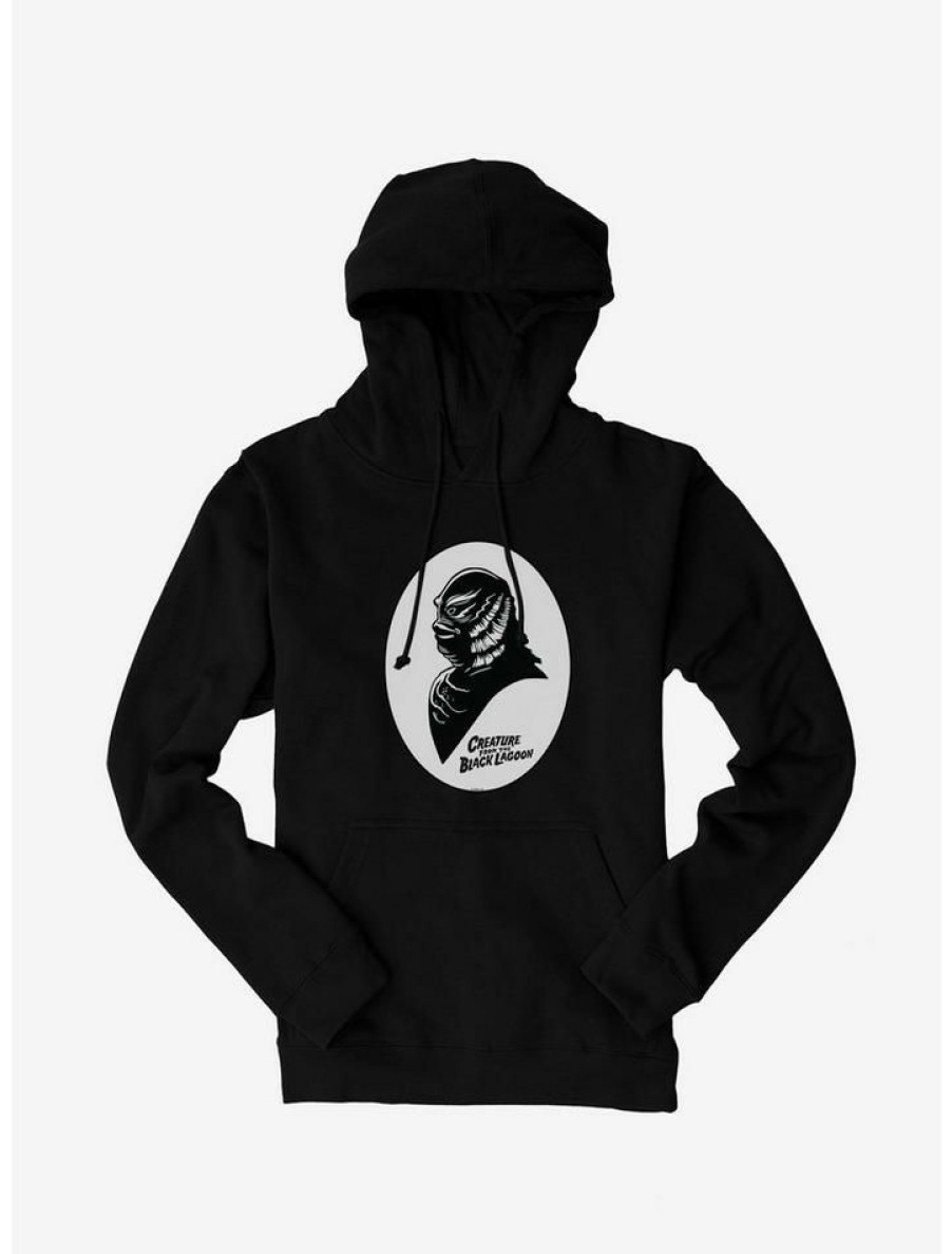 Guys * | New Universal Monsters The Creature From The Lagoon Shadow Profile Hoodie