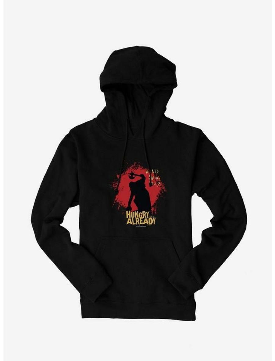 Guys * | Wholesale Jeepers Creepers Hungry? Already Hoodie Black