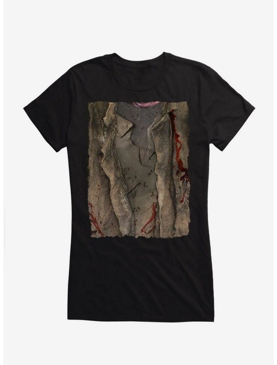 Tees * | Coupon Friday The 13Th Jason Cosplay Girls T-Shirt Black