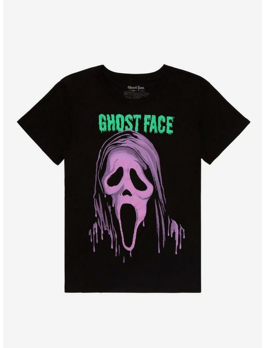 Tees * | Best Sale Scream Ghost Face Dripping Girls T-Shirt Plus Size Multi