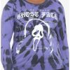 Plus * | Promo Scream Ghost Face Tie-Dye Girls Sweatshirt Plus Size Multi