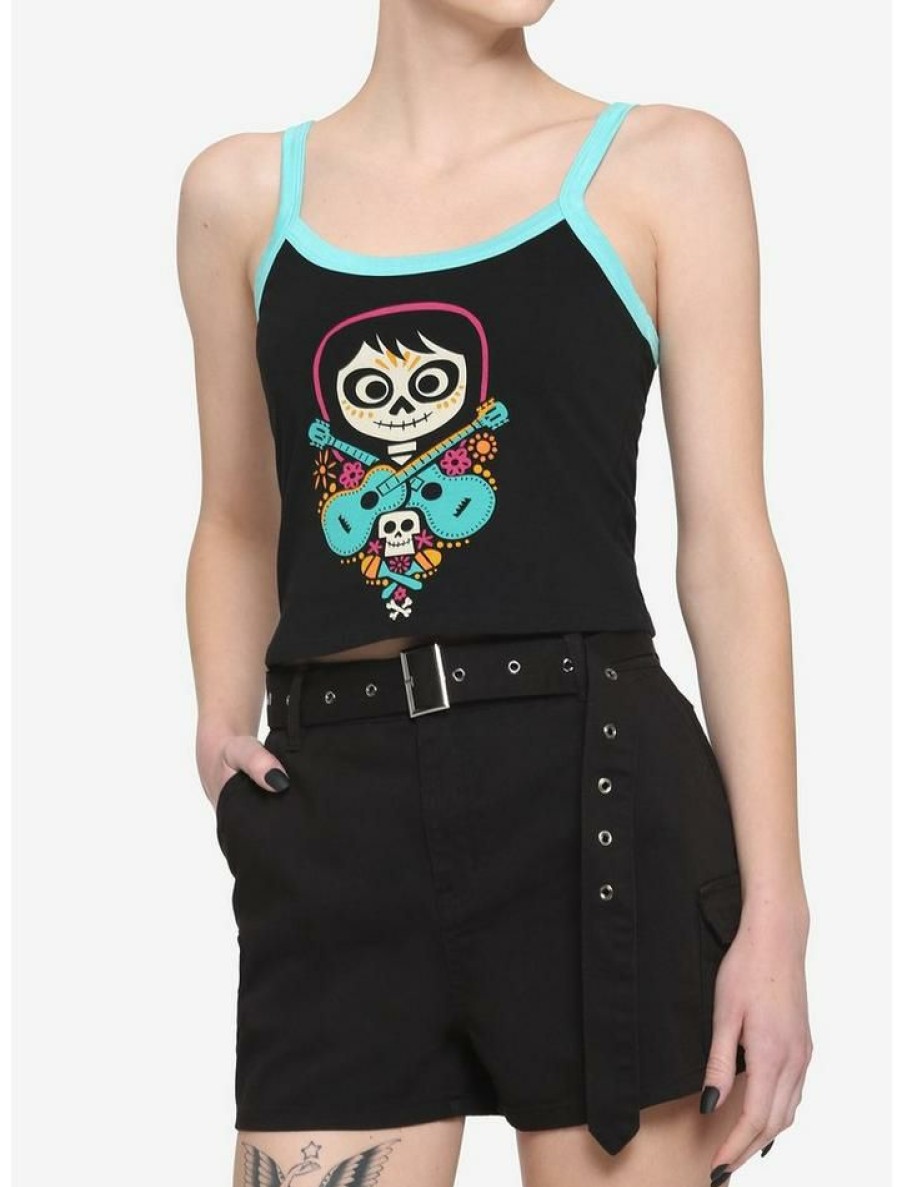 Girls * | Budget Disney Pixar Coco Contrast Girls Crop Cami Multi