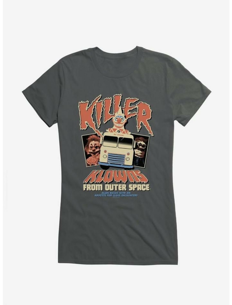 Tees * | Best Deal Killer Klowns From Outer Space Vintage Movie Poster Girls T-Shirt