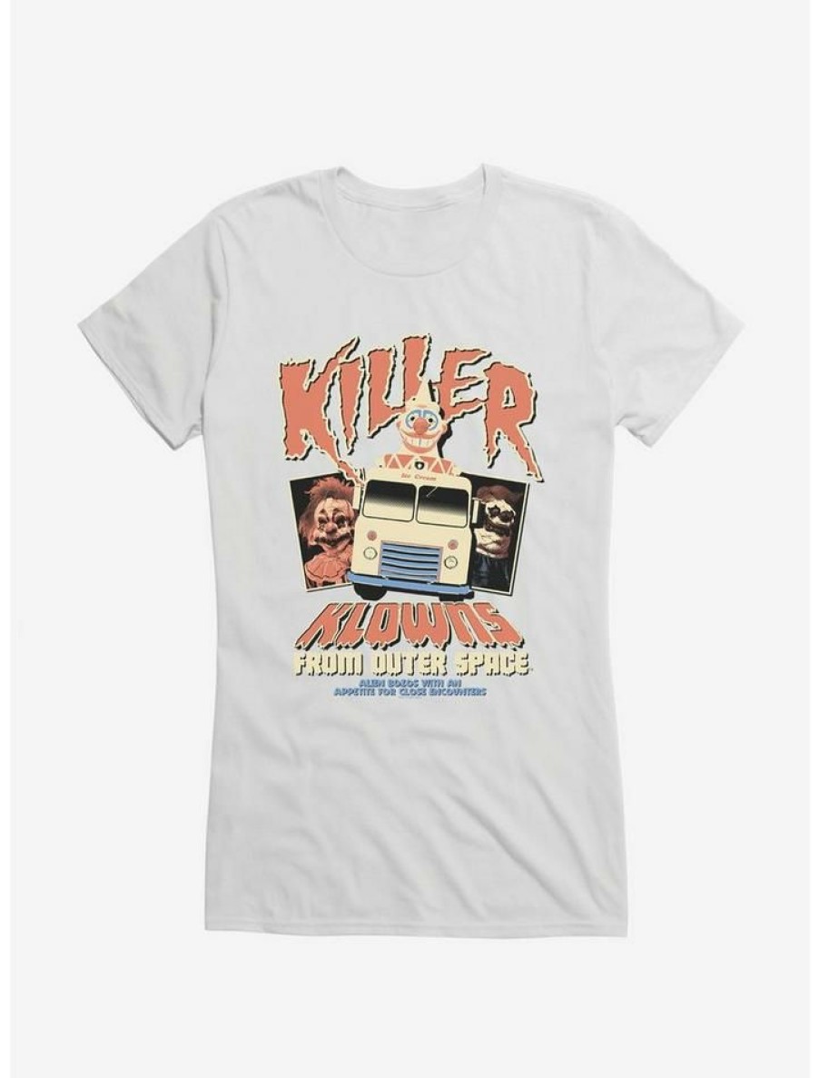 Tees * | Best Deal Killer Klowns From Outer Space Vintage Movie Poster Girls T-Shirt