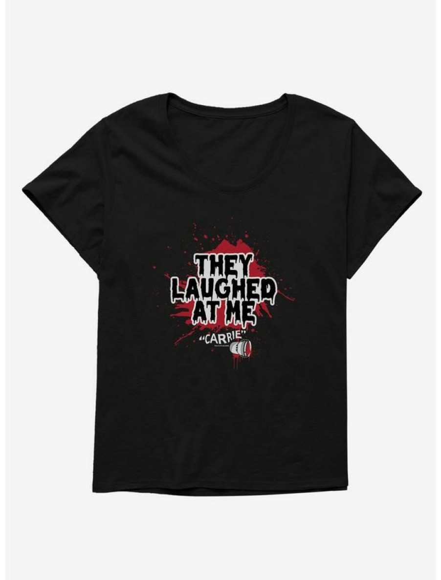 Tees * | Cheap Carrie 1976 Laughed At Me Girls T-Shirt Plus Size Black