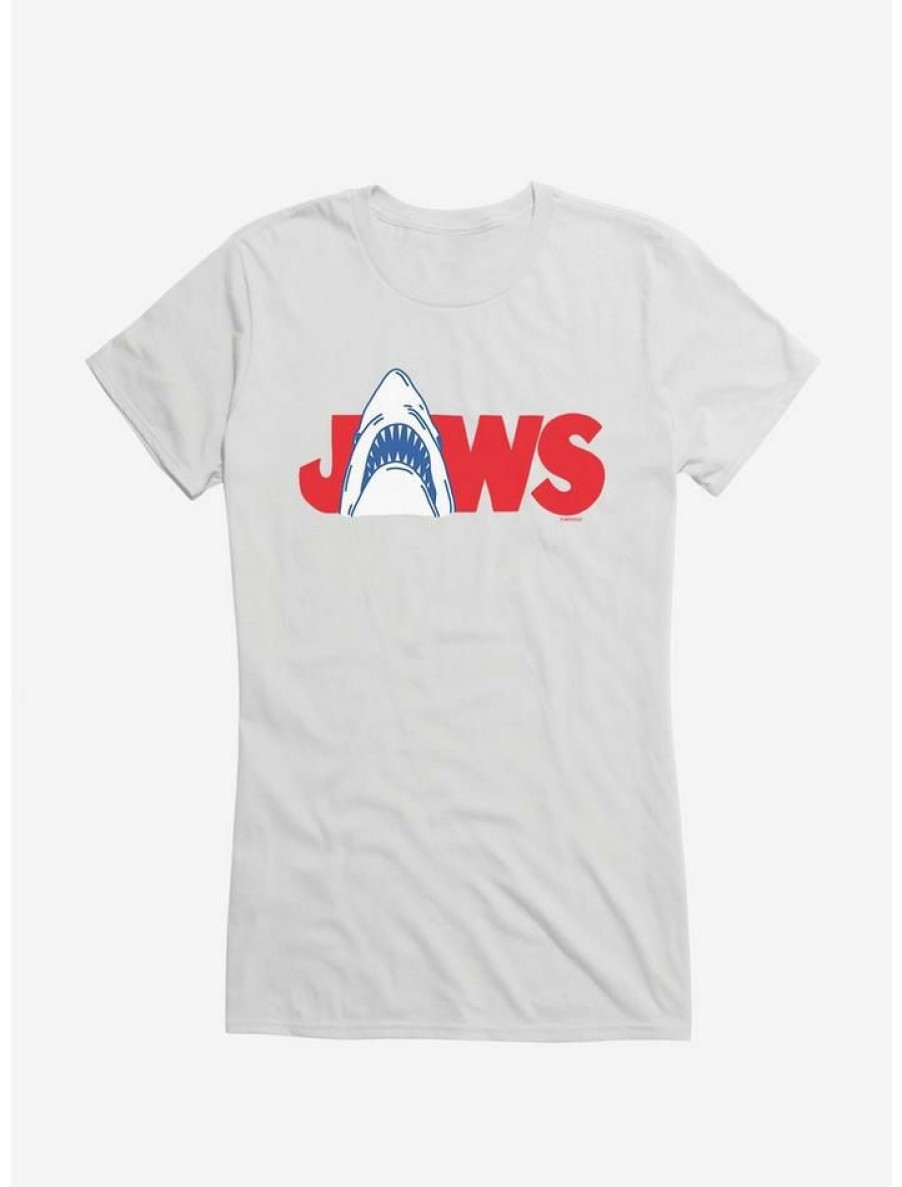 Tees * | Best Deal Jaws Logo Girls T-Shirt