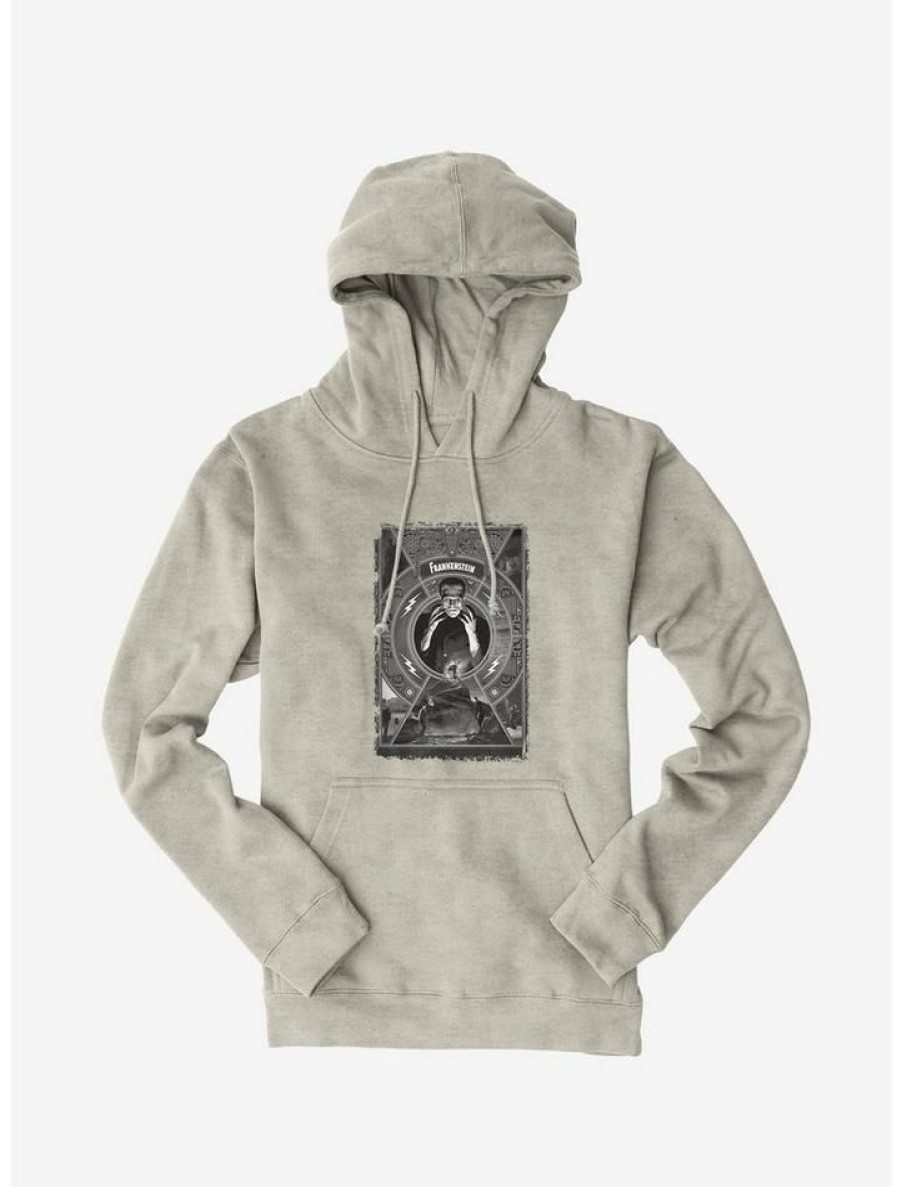 Guys * | Budget Frankenstein White Poster Hoodie