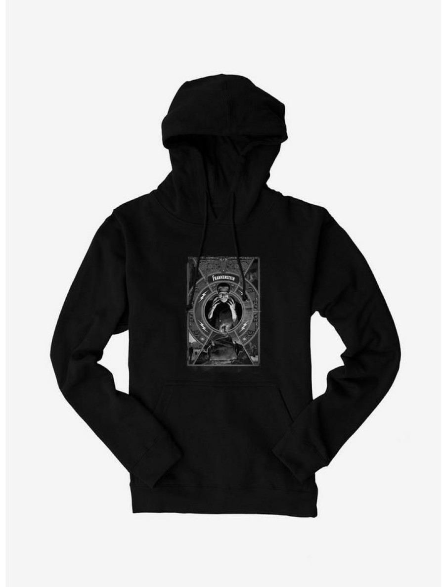 Guys * | Budget Frankenstein White Poster Hoodie