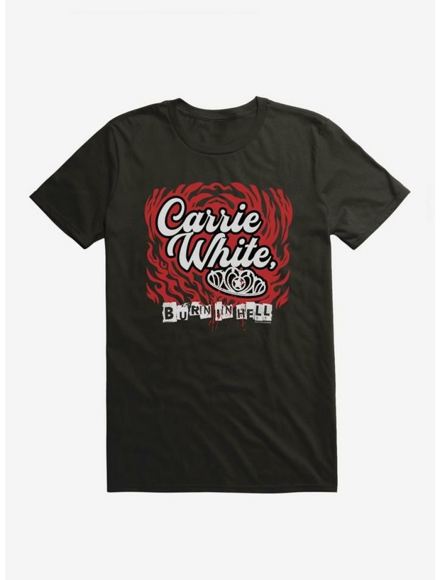 Guys * | New Carrie 1976 Prom Crown T-Shirt Black