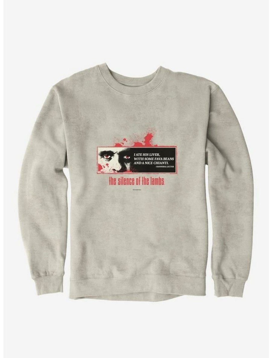 Guys * | Best Deal The Silence Of The Lambs I Ate His Liver Sweatshirt