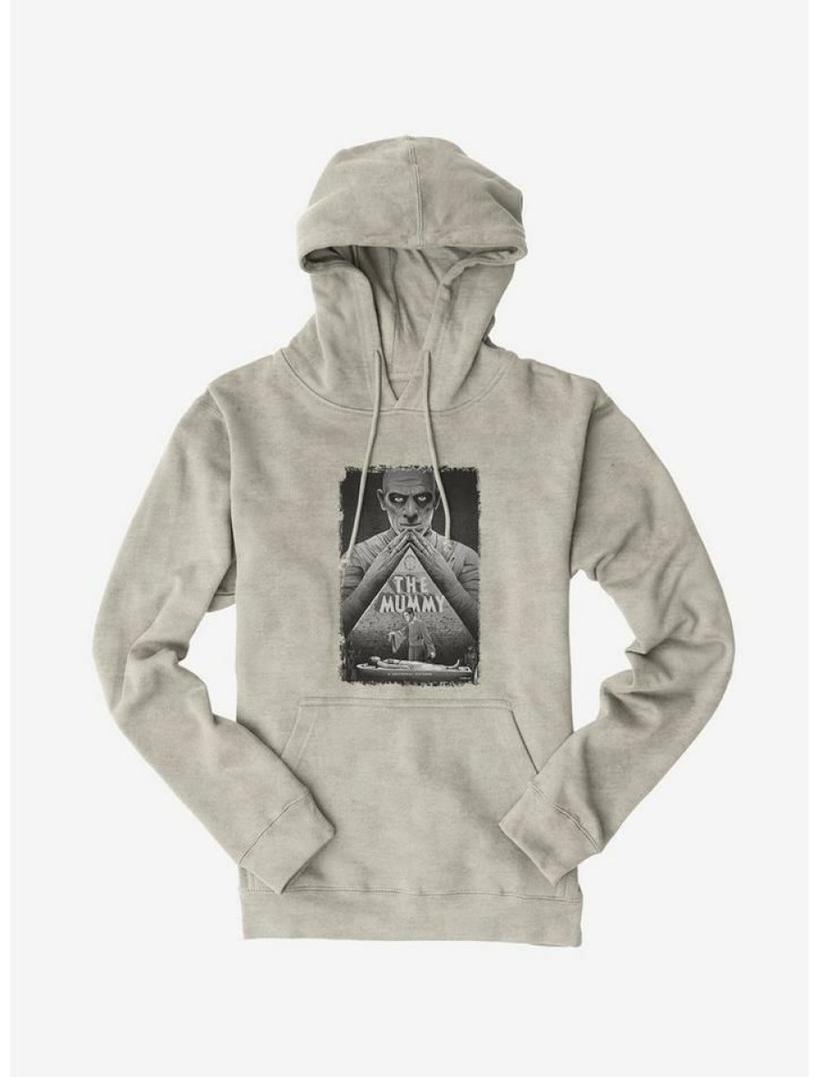 Guys * | Wholesale The Mummy White Poster Hoodie