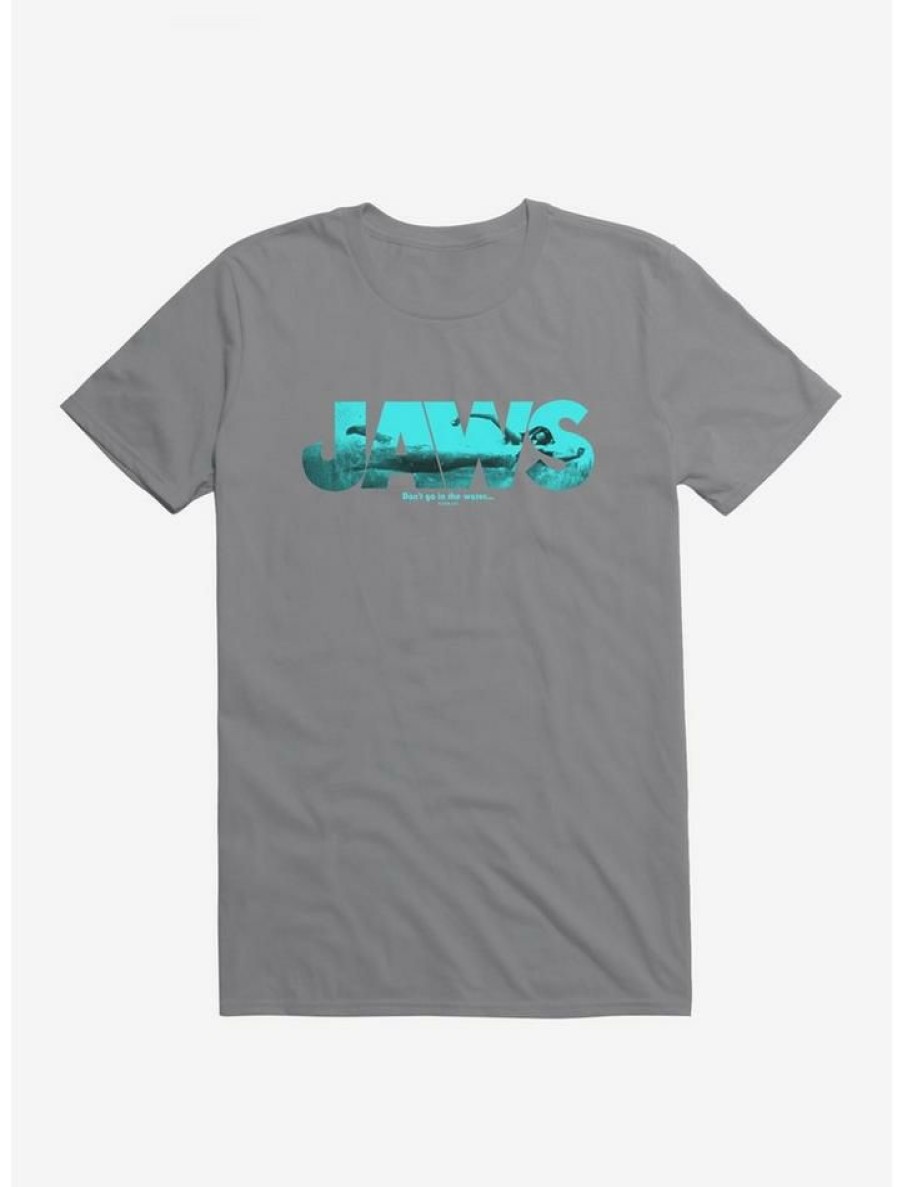 Guys * | Wholesale Jaws Script Ocean Imagery T-Shirt